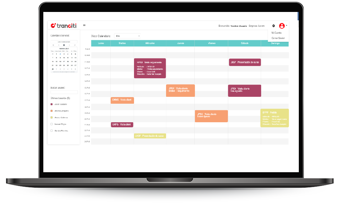 Tranciti-agenda-compartida-3 Planificador de rutas